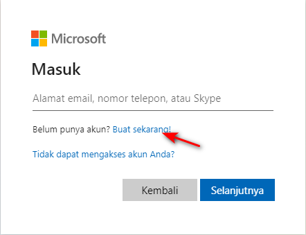 Membuat Akun Microsoft – Office 365 Web #1